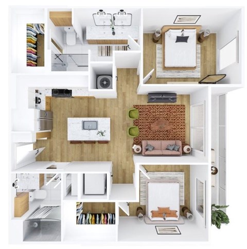 A series of images showing different rooms of a house.